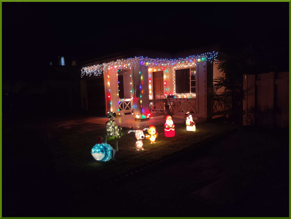 2021 Christmas decorations around Aeloa Village