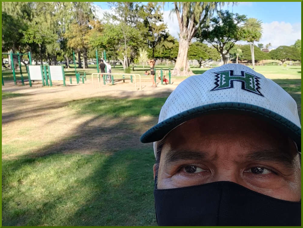 Kapiolani Park exercise area.