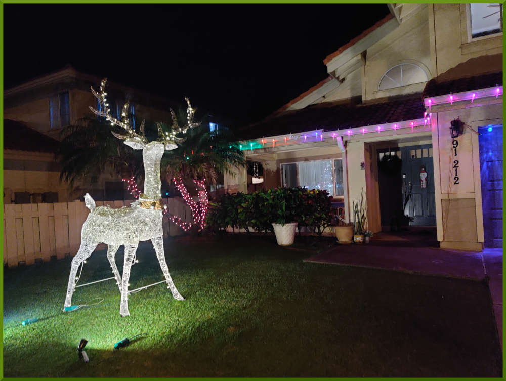 2021 Christmas decorations around Aeloa Village