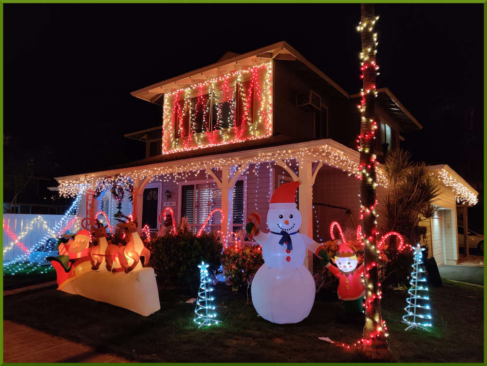 2021 Christmas decorations around Kekuilani Village