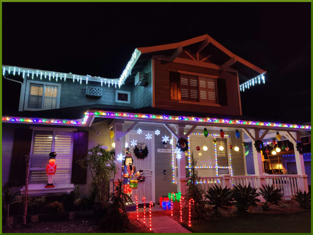 2021 Christmas decorations around Kekuilani Village