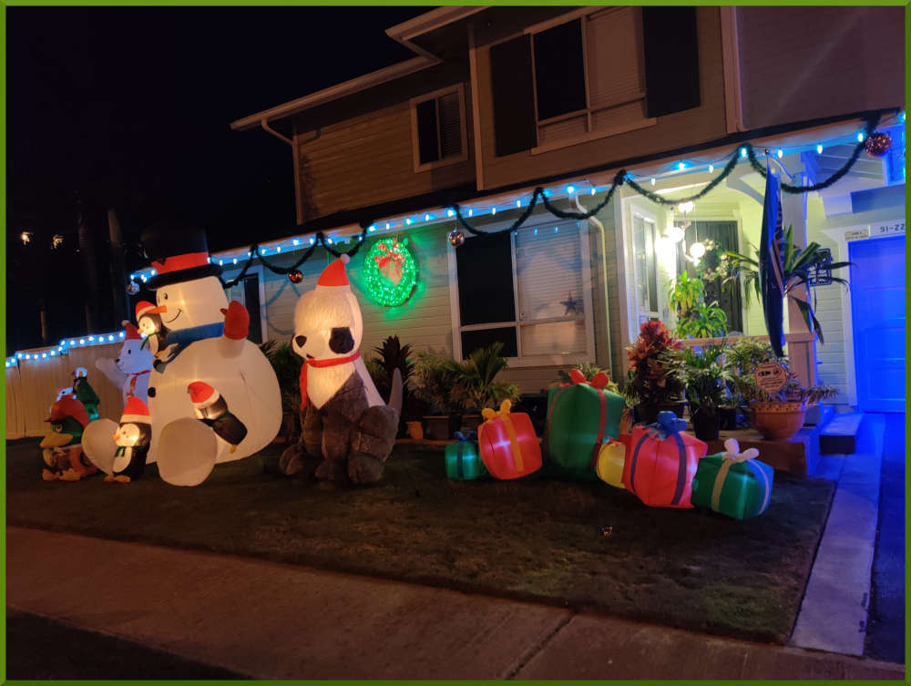 2021 Christmas decorations around Kekuilani Village