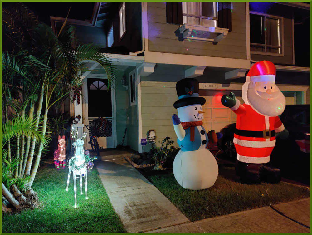 2021 Christmas decorations around Kekuilani Village