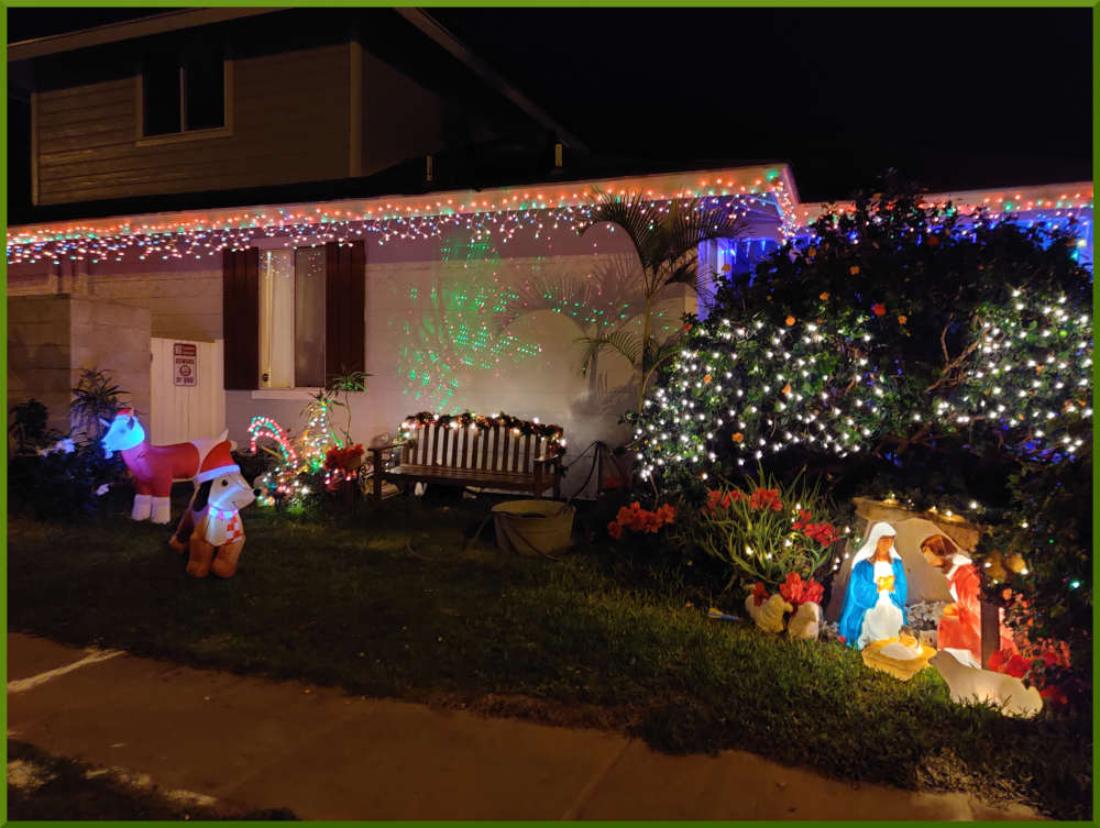 2021 Christmas decorations around Kekuilani Village