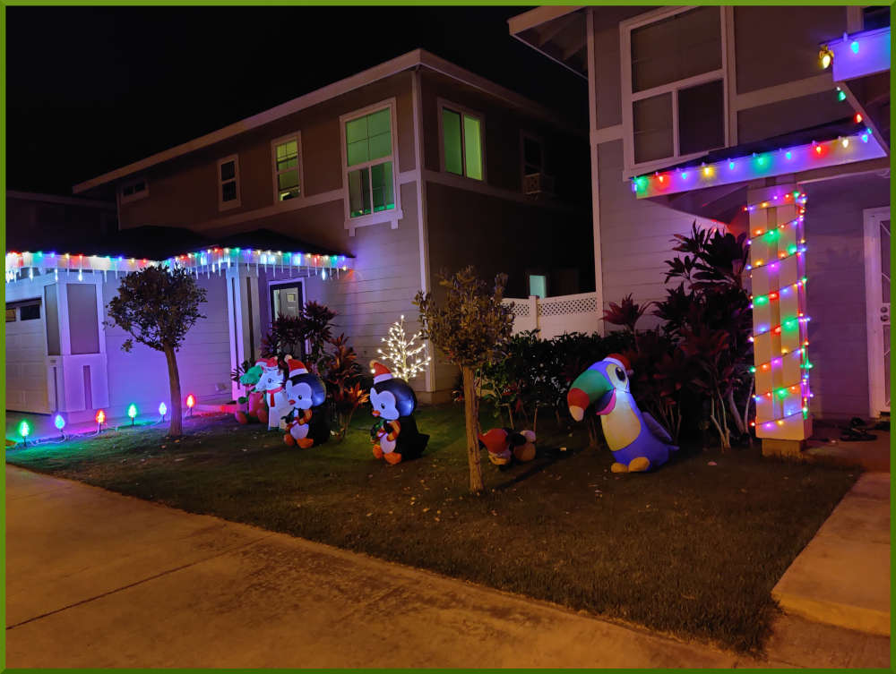 2021 Christmas decorations around Kekuilani Village