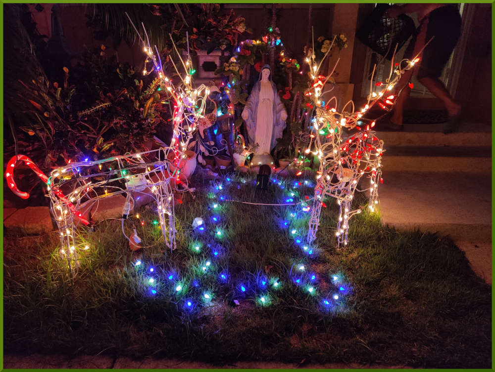 2021 Christmas decorations around Iwalani Village