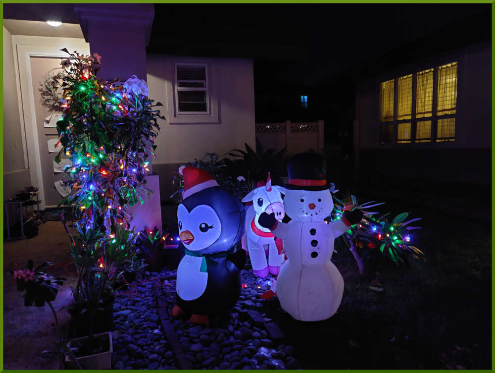 2021 Christmas decorations around Iwalani Village