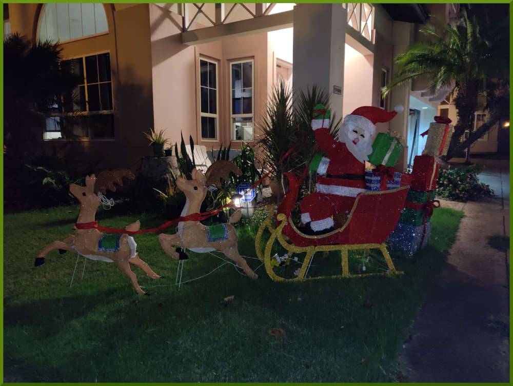 2021 Christmas decorations around Iwalani Village