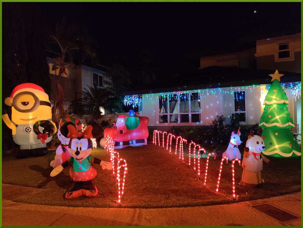 2021 Christmas decorations around Iwalani Village