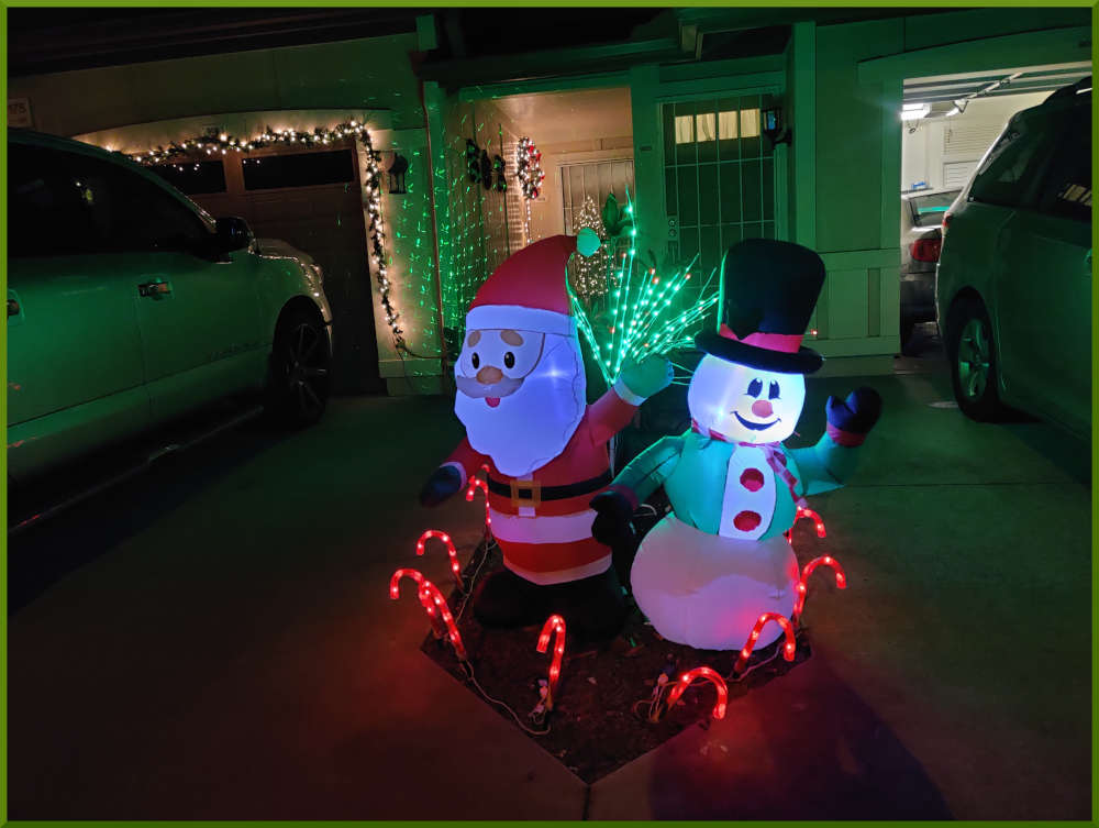 2021 Christmas decorations around Iwalani Village