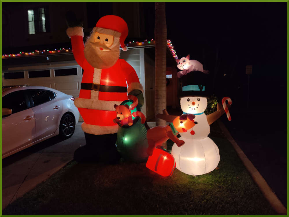 2021 Christmas decorations around Iwalani Village