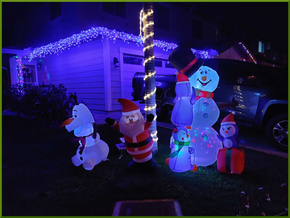 2021 Christmas decorations around Iwalani Village